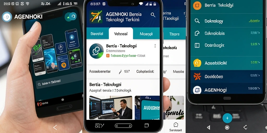 Tampilan antarmuka AGENHOKI yang modern dan mudah dinavigasi.