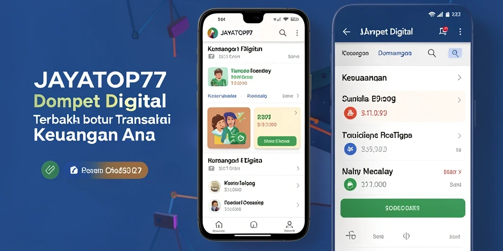 Screenshot antarmuka JAYATOP77 yang menampilkan fitur Dompet Digital