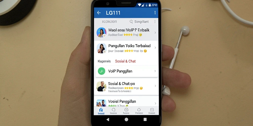 Antarmuka LG111 menampilkan fitur VoIP Panggilan yang intuitif dan mudah digunakan.